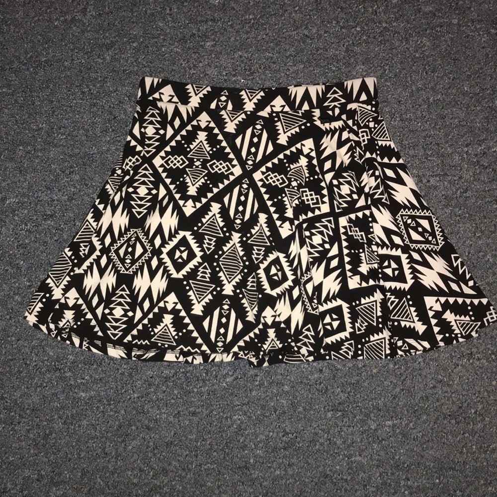 Patterned Skater Skirt